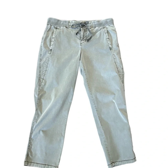 Maurices Womens Chino Pull-on Pants Green Mid Rise Drawstring Pockets size 9/10 - Picture 1 of 8